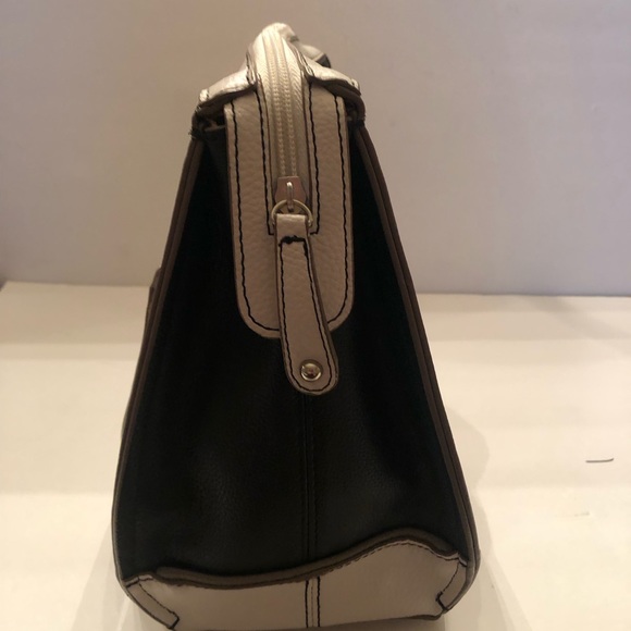 Tignanello Pebble Leather Colorblock Satchel - Picture 6 of 15